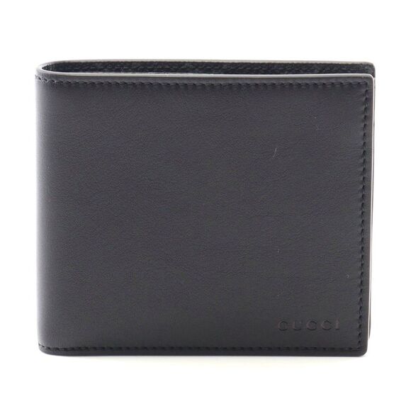 Gucci Leather GG Emblem Bifold Wallet - Picture 1 of 6